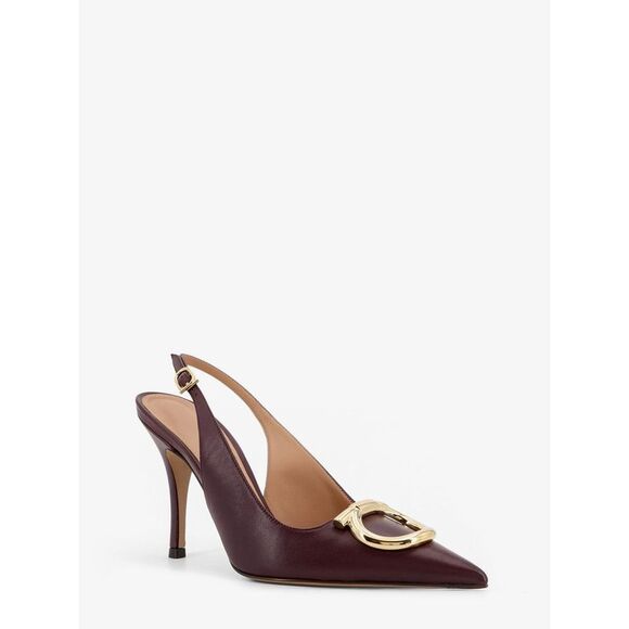 Ferragamo Women Sara 95 Leather Slingback Pumps - Picture 2 of 4
